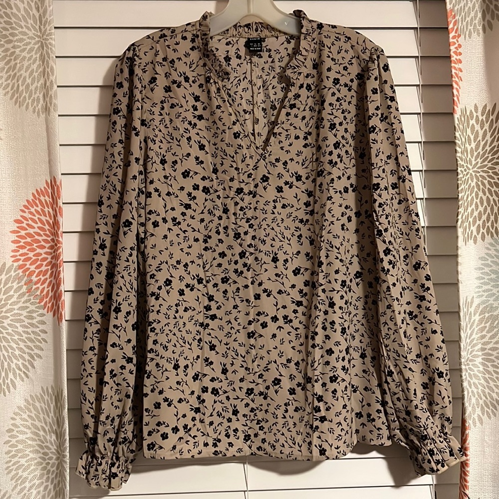 SHEIN Women’s Black and Tan Top Size Large NWOT